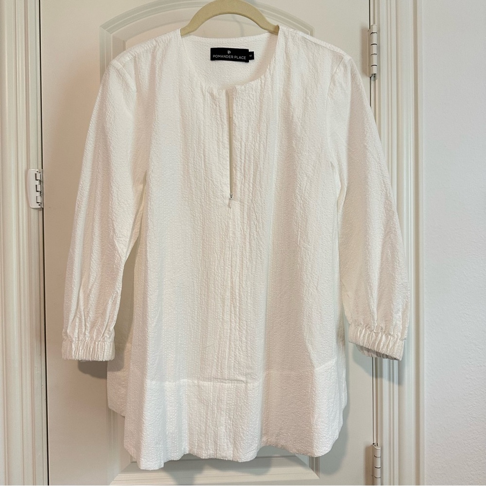 Tuckernuck Pomander Place Kieran Blouse White M